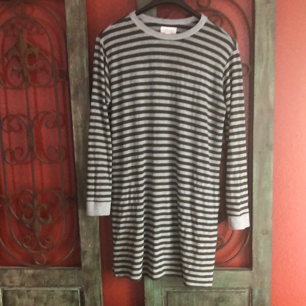 Long tunic sweater dress